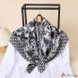 New luxury satin silk scarf 90cm square scarf ladies scarf printing headscarf shawl thin section sca