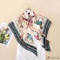 Silk scarf large square scarf Ms. 90cm new horse group printing turban imitation silk satin shawl th