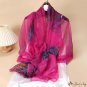 130 * 180cm large long silk scarf women's new printing silk scarf scarf in the long section shawl