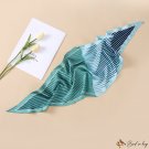 Diamond-shaped small silk scarf women's new colorful lines printed silk scarf neck scarf decorative 