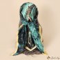 90cm satin silk scarf new large square scarf fashion simulation silk printing silk scarf female scar