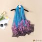 New spring and summer scarf silk scarf women's long scarf thousand bird check print simulation silk 