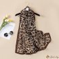 New spring and summer scarf silk scarf women's long scarf thousand bird check print simulation silk 