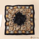 70cm silk scarf female simulation silk turban printing square scarf shawl