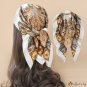 70cm silk scarf female simulation silk turban printing square scarf shawl