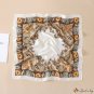 70cm silk scarf female simulation silk turban printing square scarf shawl