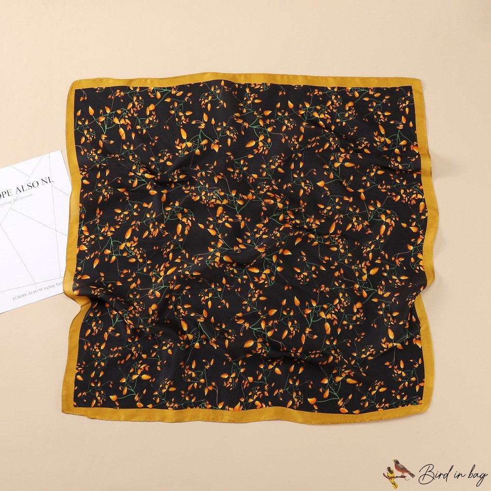 New small square scarf women's silk scarf 70cm scarf square shawl headscarf tied package silk scarf