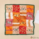 Silk scarf small square scarf women 70cm printed square scarf scarf hair tie scarf silk scarf