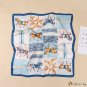 Silk scarf small square scarf women 70cm printed square scarf scarf hair tie scarf silk scarf