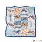 Silk scarf small square scarf women 70cm printed square scarf scarf hair tie scarf silk scarf