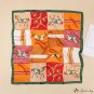 Silk scarf small square scarf women 70cm printed square scarf scarf hair tie scarf silk scarf
