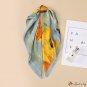 Painted small silk scarf square scarf female 70cm silk scarf spring neck protection sub-scarf thin s