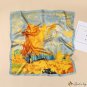 Painted small silk scarf square scarf female 70cm silk scarf spring neck protection sub-scarf thin s