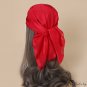 Pure color small square scarf 70cm silk scarf women's headscarf satin scarf neck scarf tie bag silk