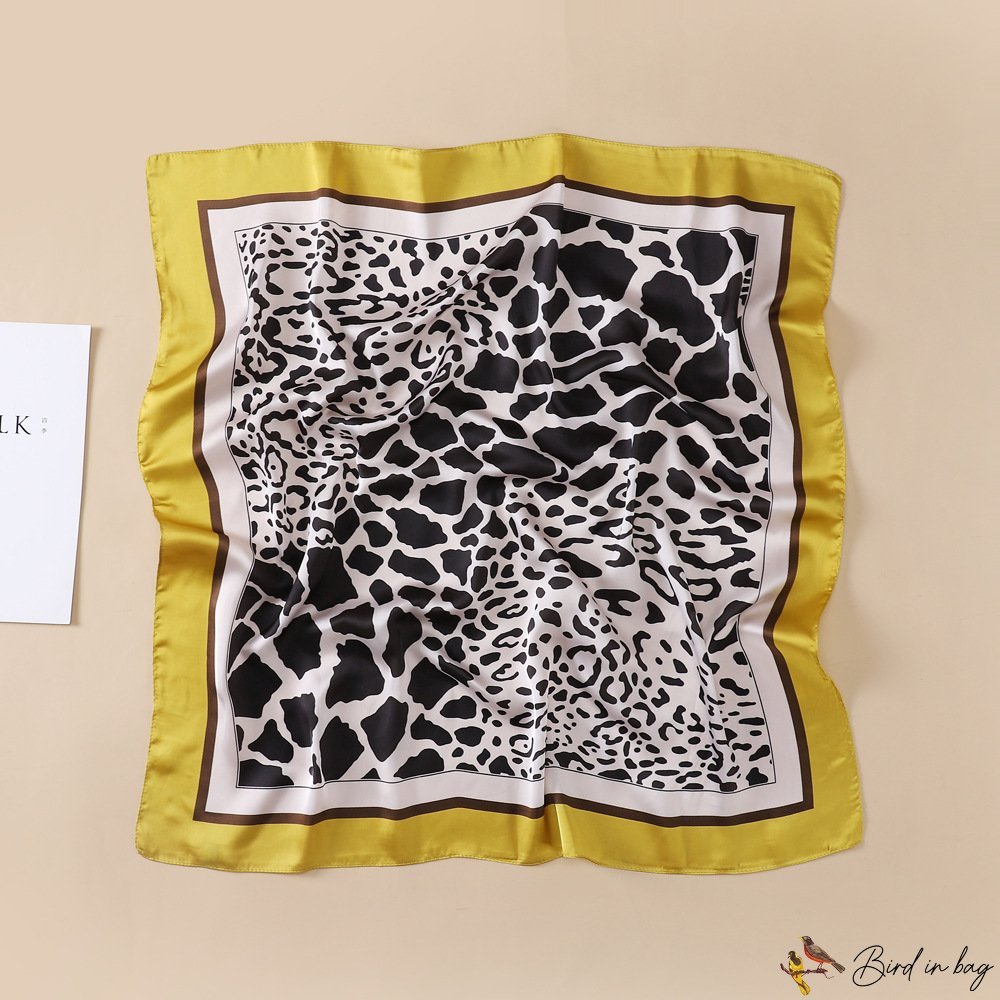 Small square scarf silk scarf women 70cm printed silk scarf imitation silk turban satin scarf neck s