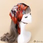 Small square scarf silk scarf women 60cm headscarf check print scarf decorative headscarf fashion si