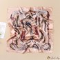 Small square scarf silk scarf women 60cm headscarf check print scarf decorative headscarf fashion si
