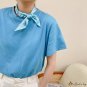 Sweet print small ribbon female literary simulation silk thin narrow long strip of silk scarf