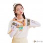 Printed cartoon letters female outdoor sleeves cute arm protector loose sleeves