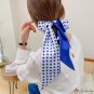 Polka dot floating ribbon silk scarf female hair band wind sweet small silk scarf neck scarf package