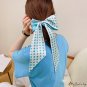 Polka dot floating ribbon silk scarf female hair band wind sweet small silk scarf neck scarf package