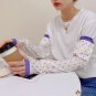 New Hyunya wind printing outdoor fashion loose UV protection arm sleeves female