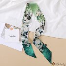 Satin small floating ribbon silk scarf female new diagonal scarf neck scarf bag silk scarf Pin hair 