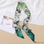 Satin small floating ribbon silk scarf female new diagonal scarf neck scarf bag silk scarf Pin hair
