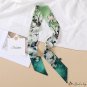 Satin small floating ribbon silk scarf female new diagonal scarf neck scarf bag silk scarf Pin hair