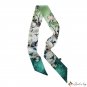 Satin small floating ribbon silk scarf female new diagonal scarf neck scarf bag silk scarf Pin hair