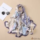 New li brocade satin long silk scarf scarf female long shawl silk scarf seaside vacation