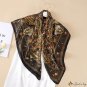 90cm large square scarf women's silk scarf new leopard print headscarf satin shawl thin section scar