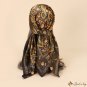 90cm large square scarf women's silk scarf new leopard print headscarf satin shawl thin section scar