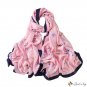 New simulation silk scarf printing silk scarf female fashion spring and autumn scarf in the long par