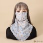 Mask outdoor cycling sun shade anti-UV hanging ear bandana soft breathable mask silk scarf