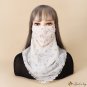 Mask outdoor cycling sun shade anti-UV hanging ear bandana soft breathable mask silk scarf