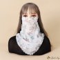 Mask outdoor cycling sun shade anti-UV hanging ear bandana soft breathable mask silk scarf