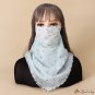 Mask outdoor cycling sun shade anti-UV hanging ear bandana soft breathable mask silk scarf