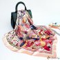 Silk scarf female 90cm headscarf large square scarf simulation silk printing scarf shawl silk scarf