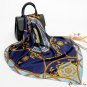 Spring and autumn simulation silk printing silk scarf 90cm square scarf scarf women shawl headscarf