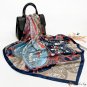 90cm silk scarf female spring and summer new simulation silk printing square scarf headscarf scarf s
