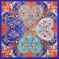 90cm silk scarf female spring and summer new simulation silk printing square scarf headscarf scarf s