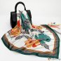 Spring and autumn new 90cm silk scarf women simulation silk square scarf fashion scarf headscarf