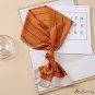Sweet long section thin narrow long strip small silk scarf female French hair tie scarf thin narrow