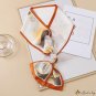 Sweet long section thin narrow long strip small silk scarf female French hair tie scarf thin narrow
