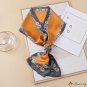 Spring and autumn new sweet long strip small silk scarf female hair band decorative neck scarf multi