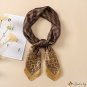 Silk scarf small square scarf women 70cm small scarf hair tie scarf thousand bird check silk scarf