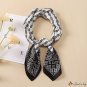 Silk scarf small square scarf women 70cm small scarf hair tie scarf thousand bird check silk scarf