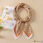 Silk scarf small square scarf women 70cm small scarf hair tie scarf thousand bird check silk scarf