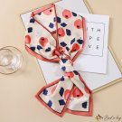 Spring and summer new printing long strip of small silk scarf female hair band decorative neck scarf